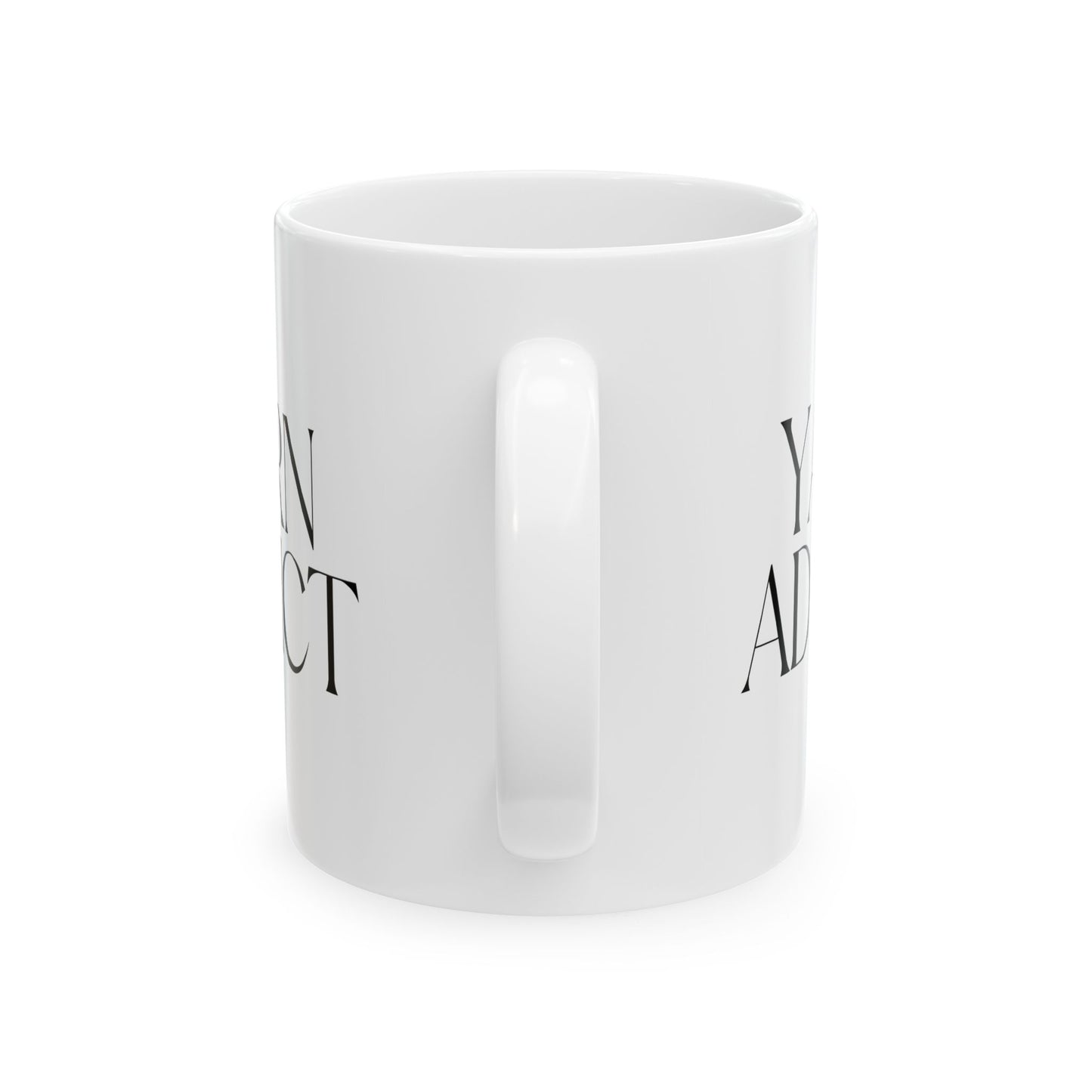 "Yarn Addict" Ceramic Mug – Funny Mug for Knitters & Crocheters