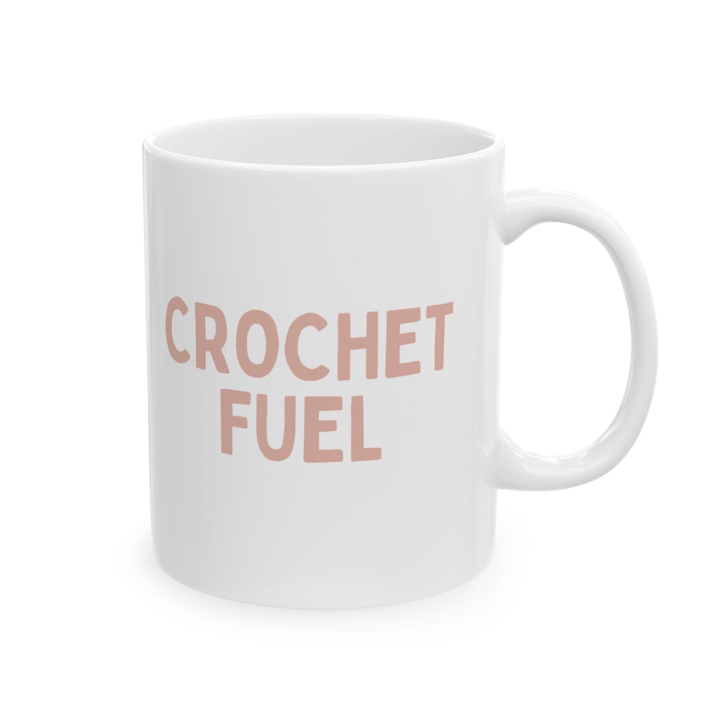 "Crochet Fuel" Mug – Yarn Lover's Coffee or Tea Cup