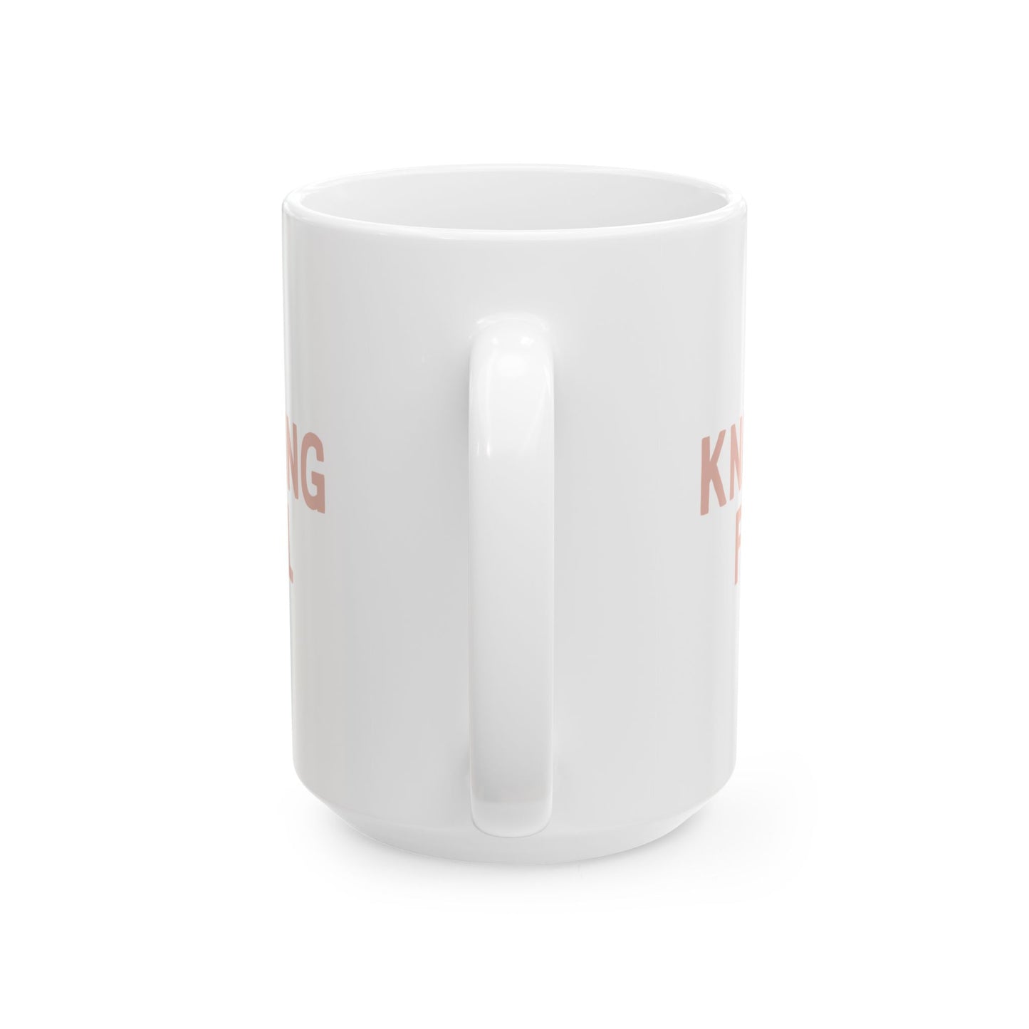 "Knitting Fuel” Ceramic Mug – Sip, Stitch, Repeat