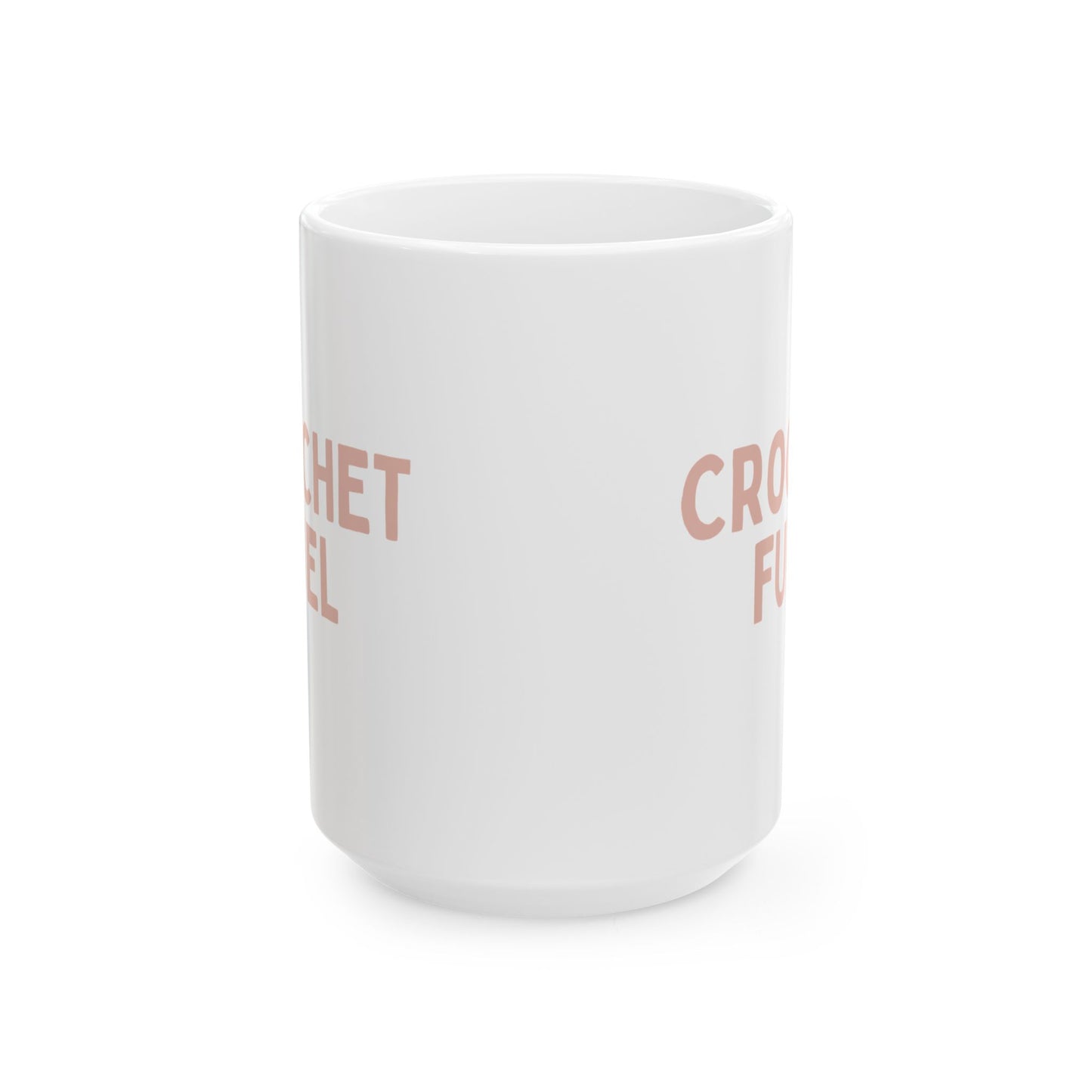 "Crochet Fuel" Mug – Yarn Lover's Coffee or Tea Cup