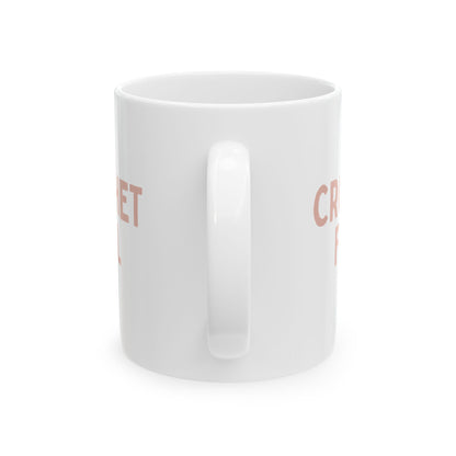 "Crochet Fuel" Mug – Yarn Lover's Coffee or Tea Cup