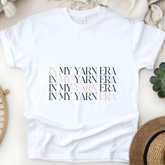 “In My Yarn Era” Cotton T-Shirt – Stylish & Comfy for Yarn Enthusiasts