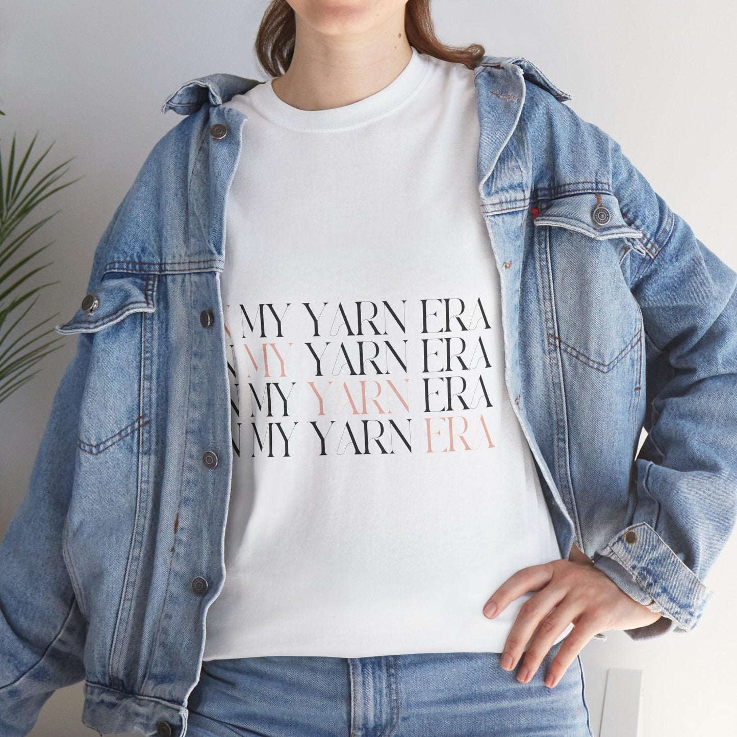 “In My Yarn Era” Cotton T-Shirt – Stylish & Comfy for Yarn Enthusiasts