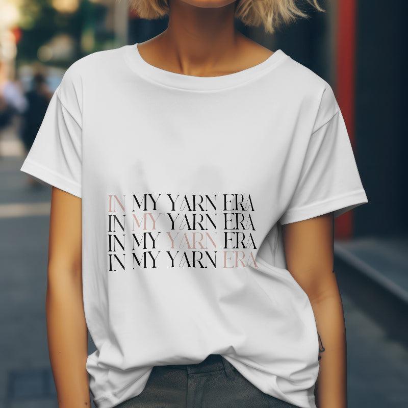 “In My Yarn Era” Cotton T-Shirt – Stylish & Comfy for Yarn Enthusiasts