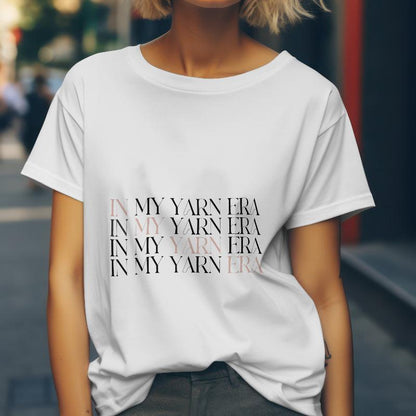 “In My Yarn Era” Cotton T-Shirt – Stylish & Comfy for Yarn Enthusiasts