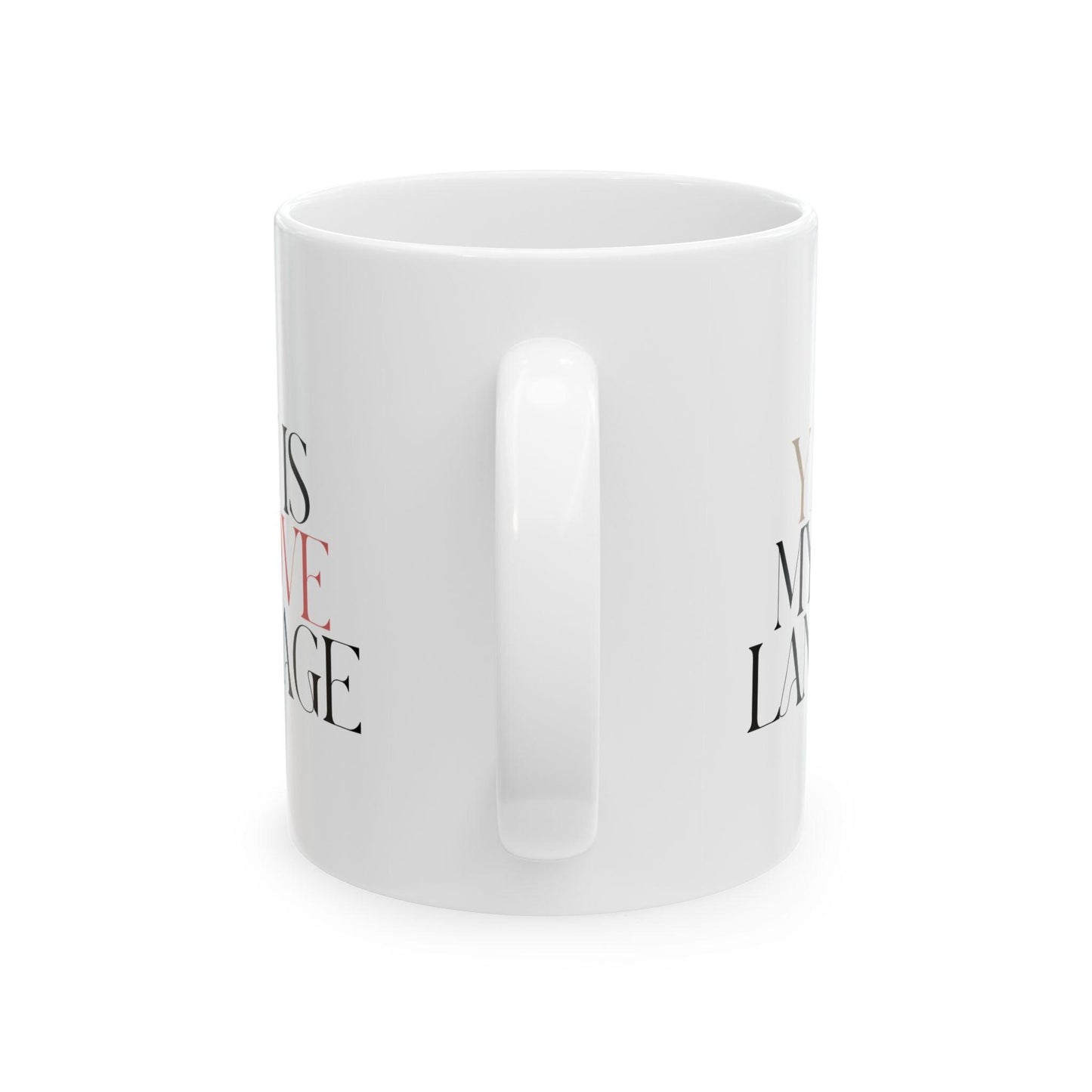 "Yarn is My Love Language" Ceramic Coffee Mug – Knitting & Crochet Gift